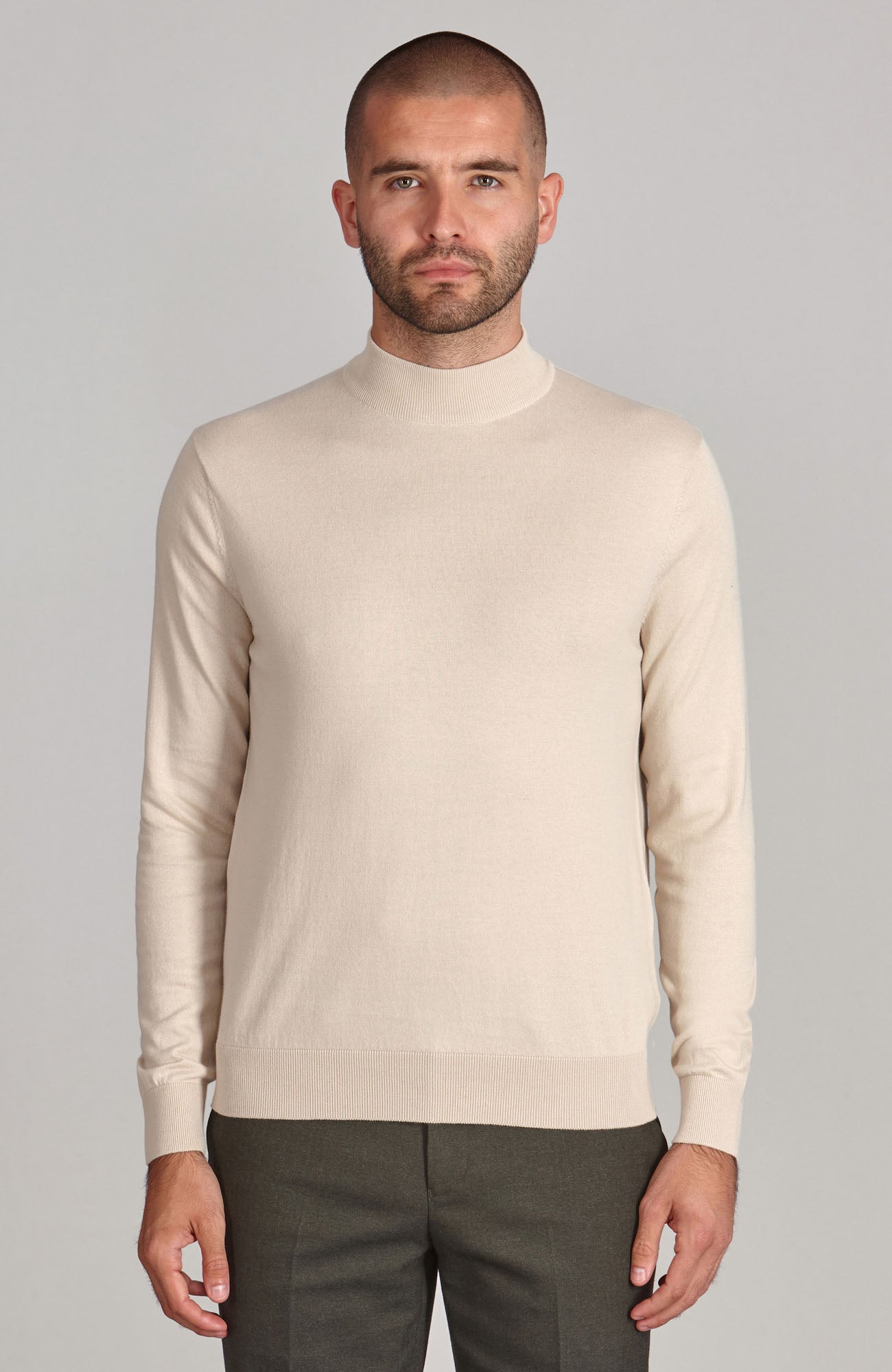 Roll Neck Men's Designer Turtleneck Sweaters Hugo Boss Mens