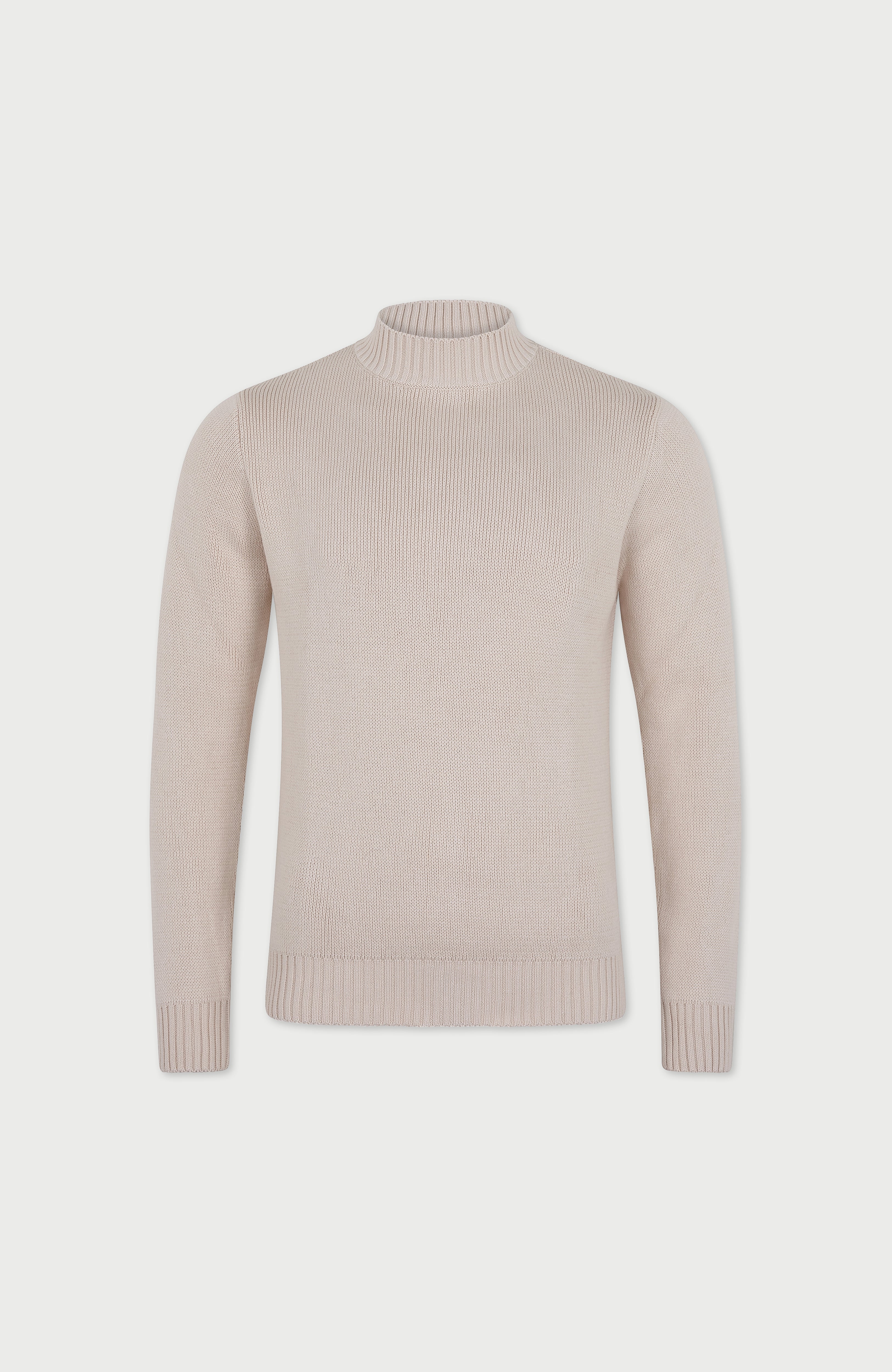 Mens Midweight Cotton Mock Turtleneck Jumper – Paul James Knitwear