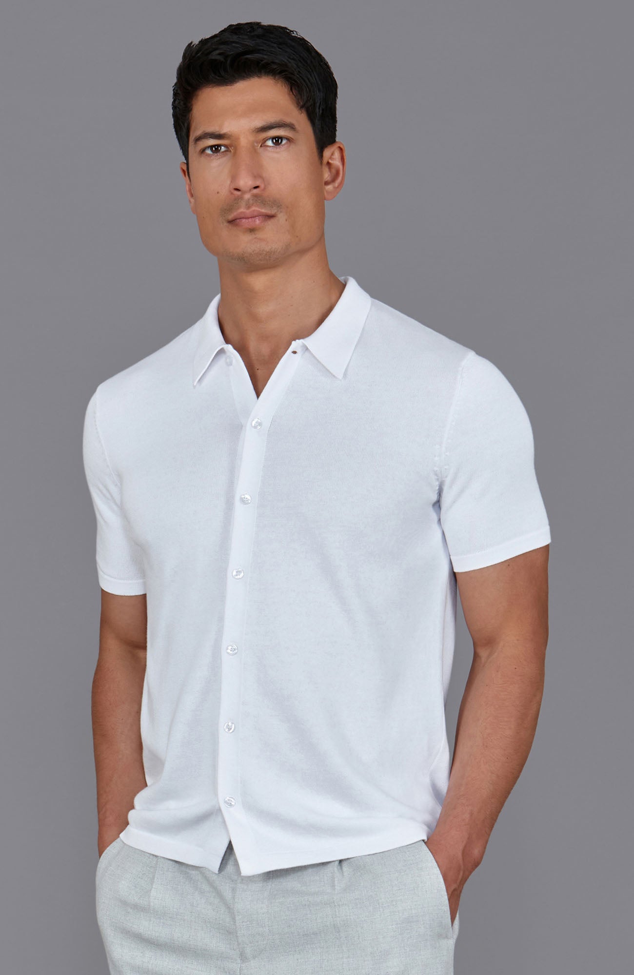 white short sleeve dress shirt mens Mens Lightweight Cotton Short Sleeve Shirt