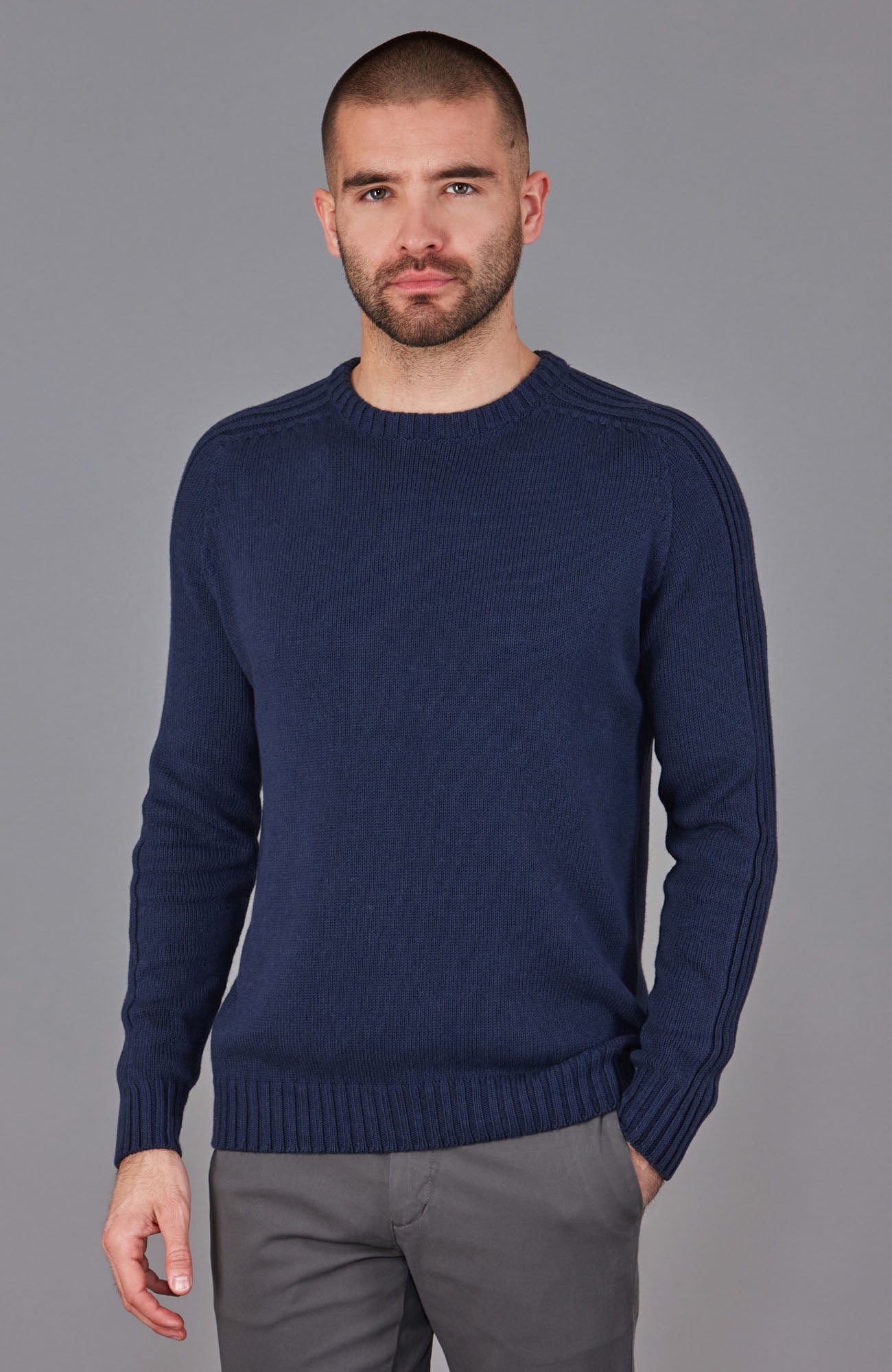 Mens Organic Cotton Crew Neck Jumper – Paul James Knitwear