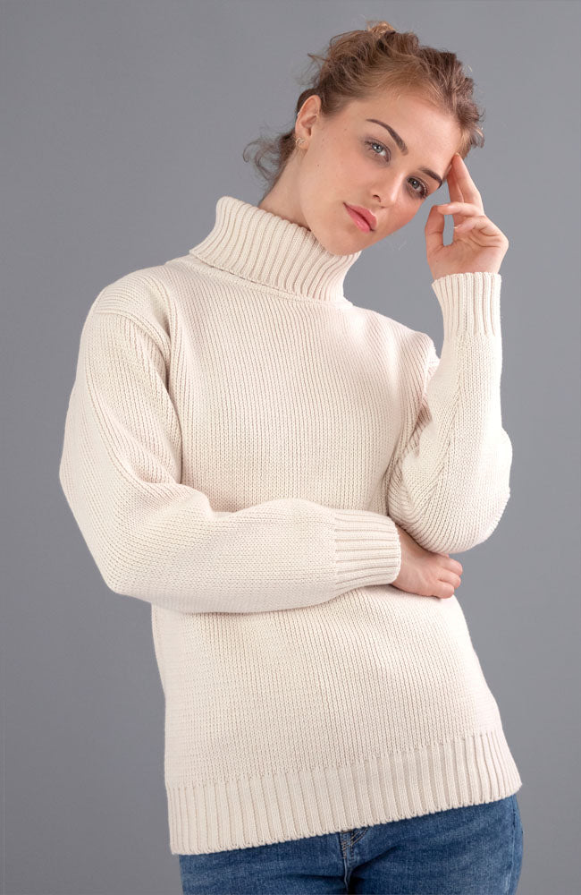 Ladies cotton polo neck sweaters Clearance