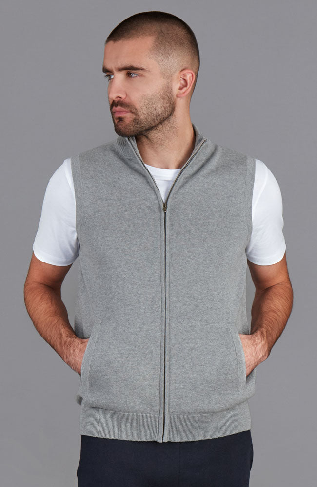 Shop Men's Lightweight Cotton Knit Gilet: Versatile Everyday Layer