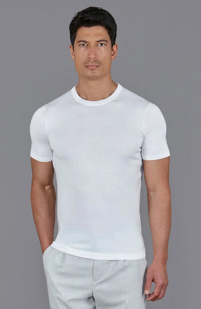 White Knitted T-Shirts: Clean, Simple, Surprisingly Refined