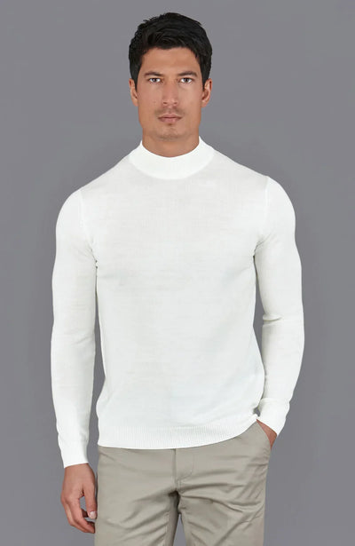 White Turtlenecks: Timeless Elegance in Men's Knitwear