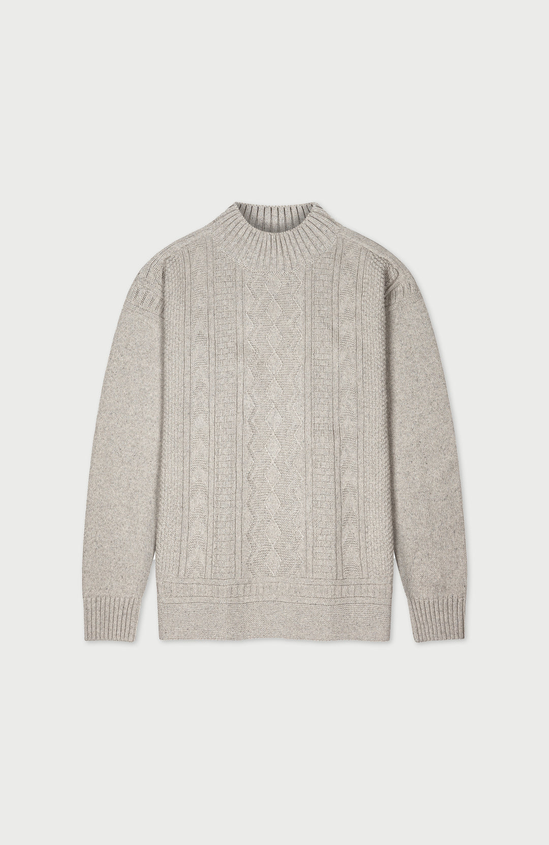 mens cotton cable gansey sweater by paul james