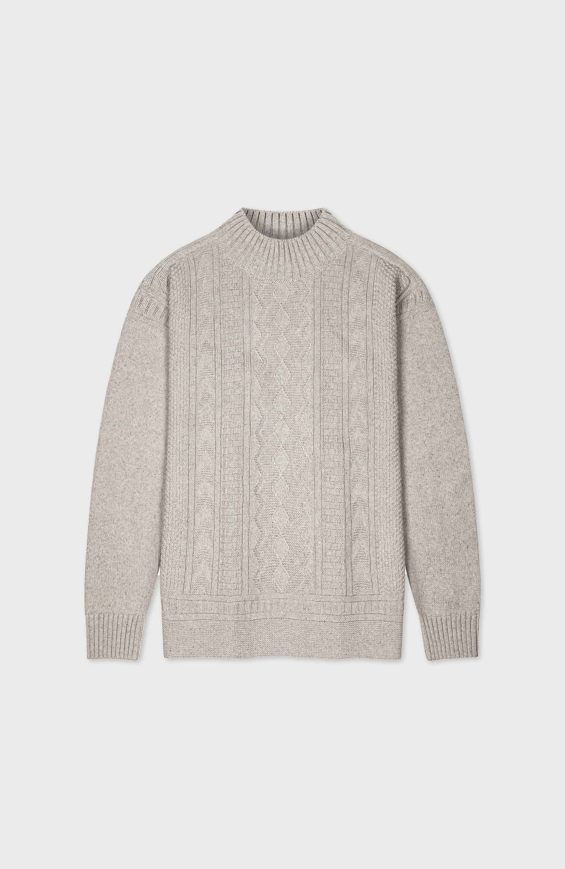 mens cotton cable gansey sweater by paul james