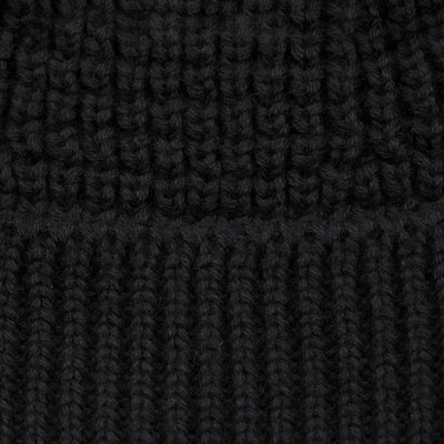 black mens cotton fisherman beanie
