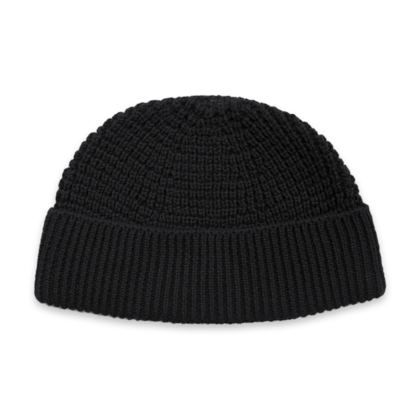 black mens cotton fisherman beanie