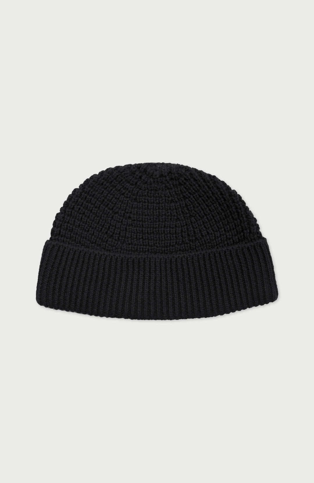 Black Lightweight Cotton Docker Beanie By Paul James