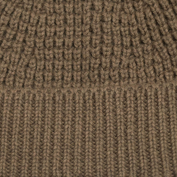 caramel textured fishermans beanie by Paul James