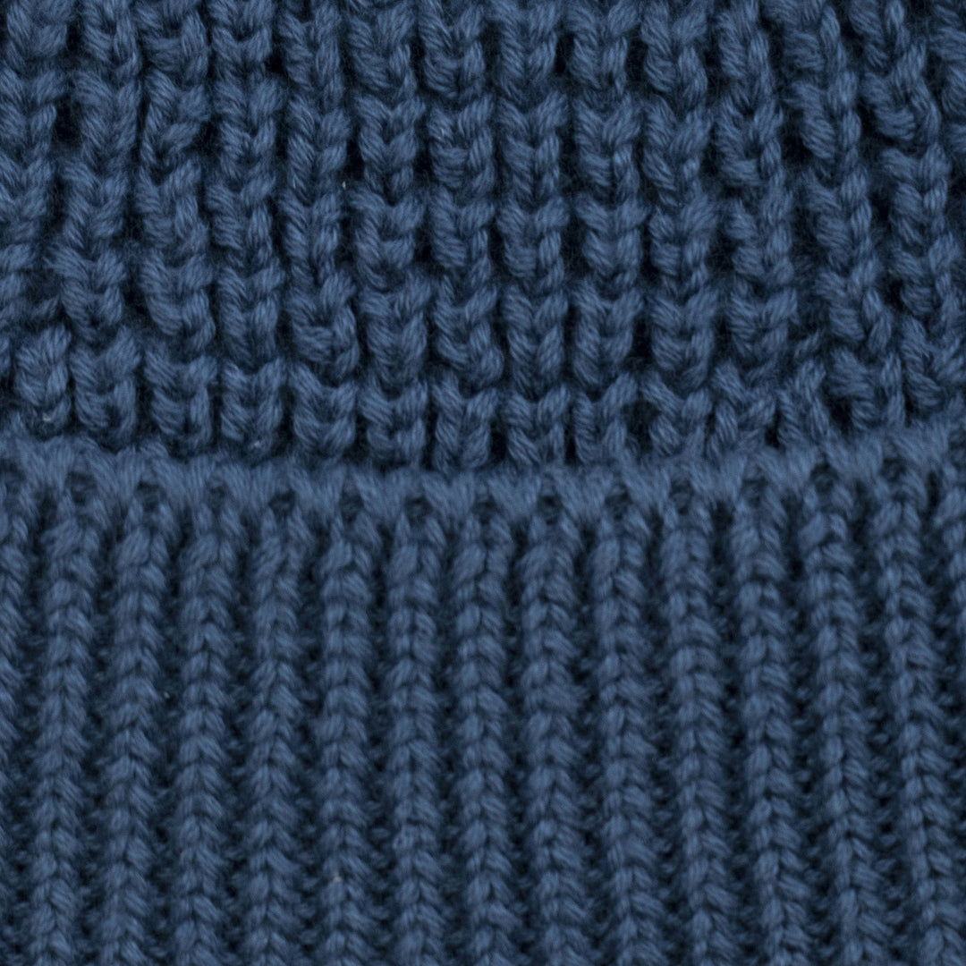 Blue lightweight cotton docker beanie by Paul James