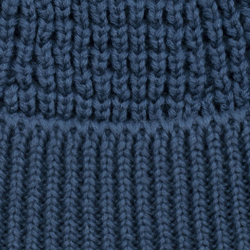 Blue lightweight cotton docker beanie by Paul James