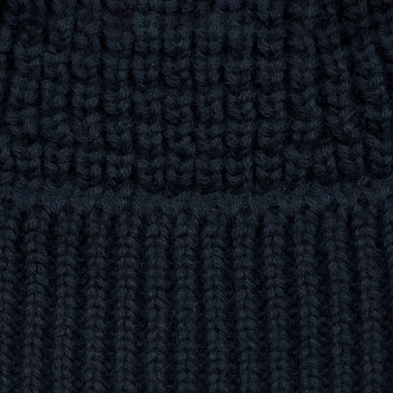 navy textured fishermans beanie by Paul James