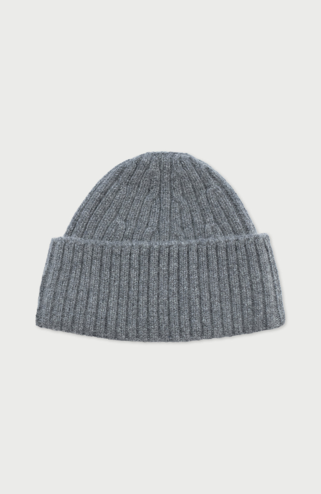 Grey Lambswool Fisherman Beanie By Paul James