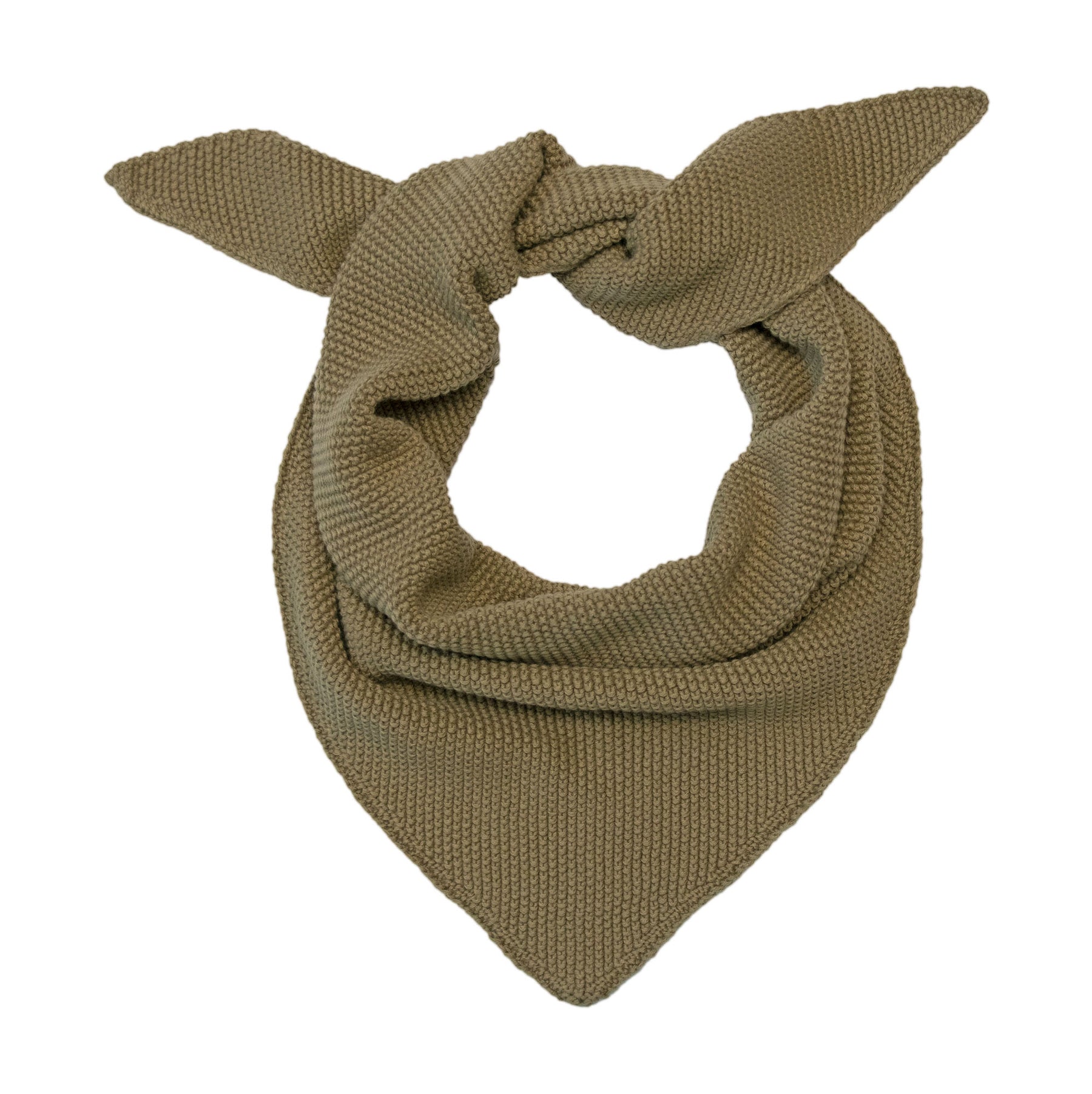 green knitted neckerchief