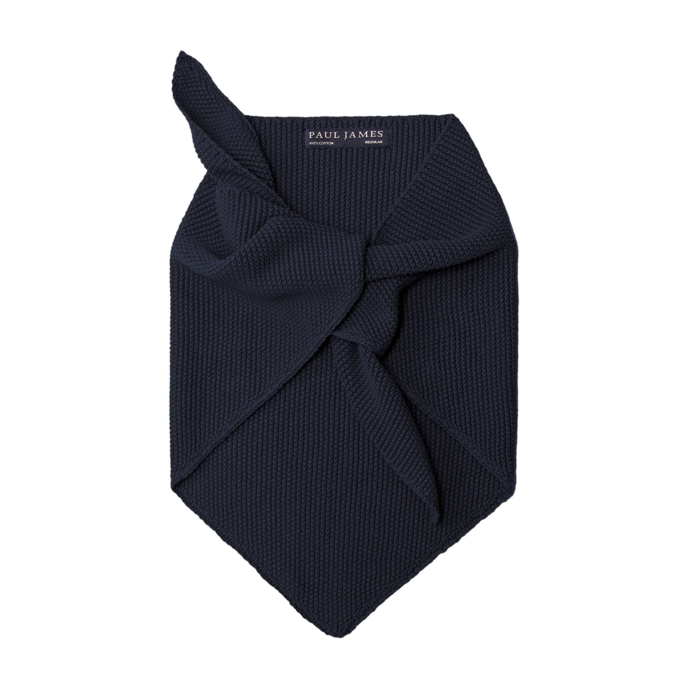 Cotton Textured Triangle Scarf – Paul James Knitwear