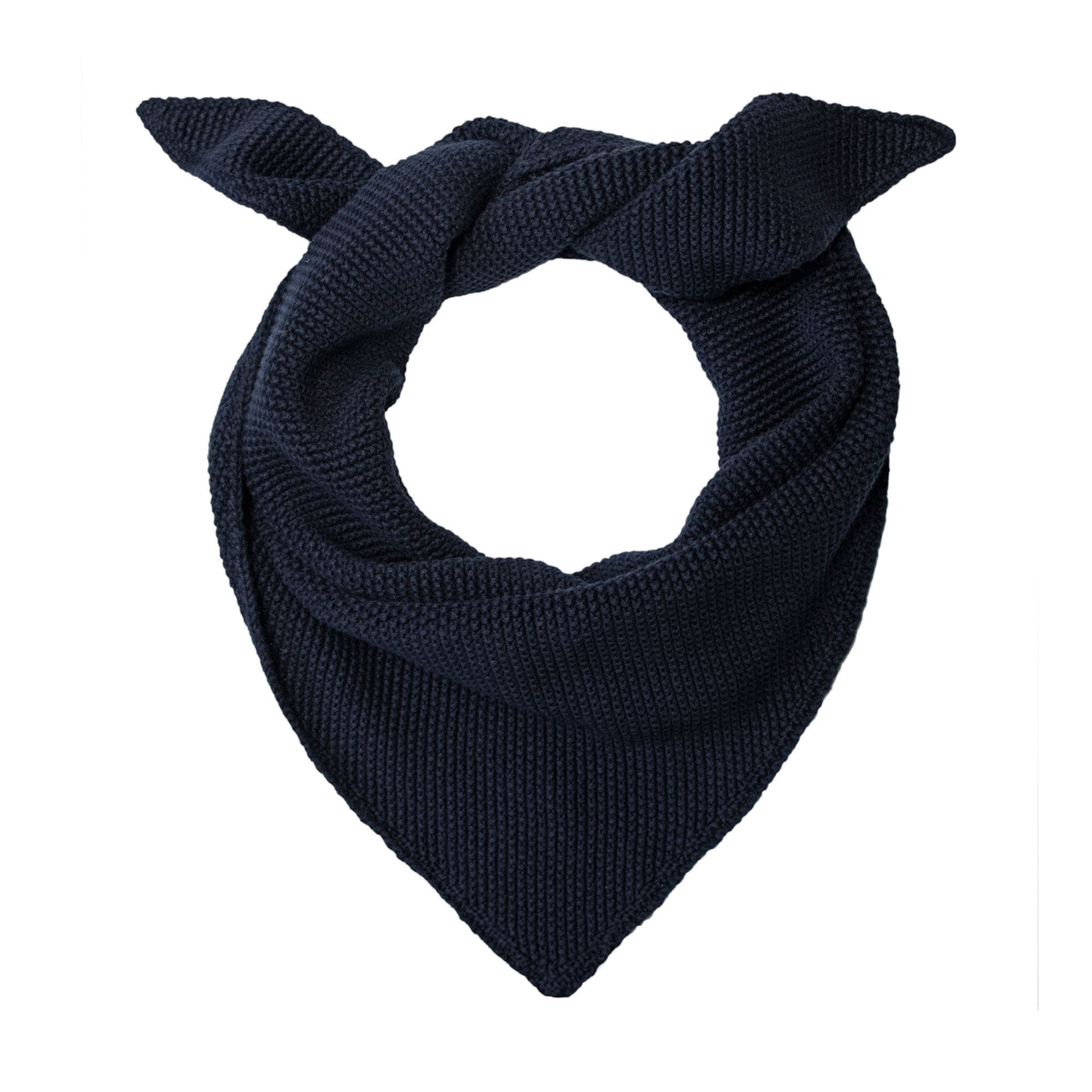 Cotton Textured Triangle Scarf – Paul James Knitwear