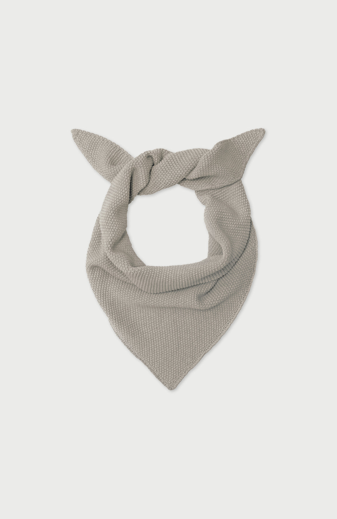 Beige Cotton Textured Triangle Scarf By Paul James