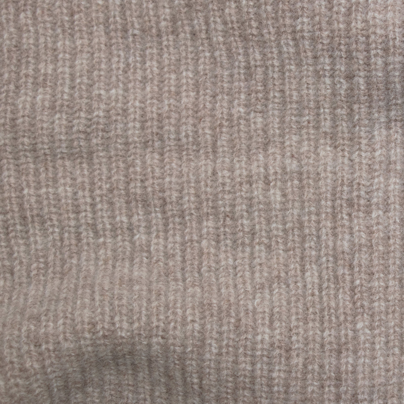 beige wool ribbed neck tie