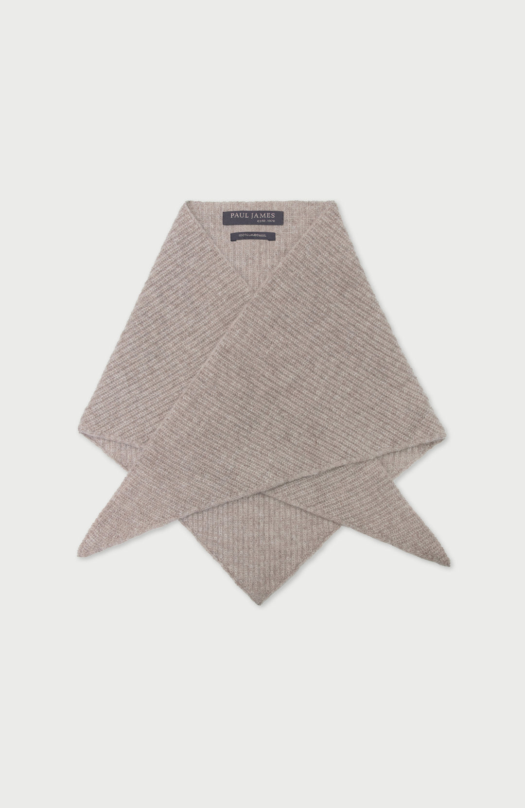 Cobble Lambswool Triangle Scarf By Paul James