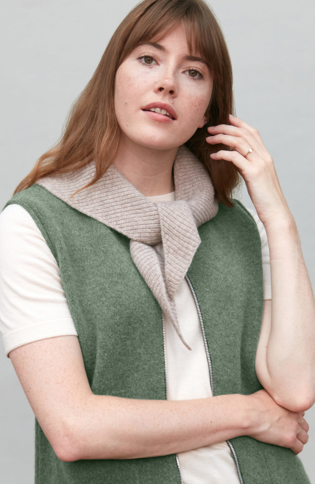 Cobble lambswool scarf by Paul James