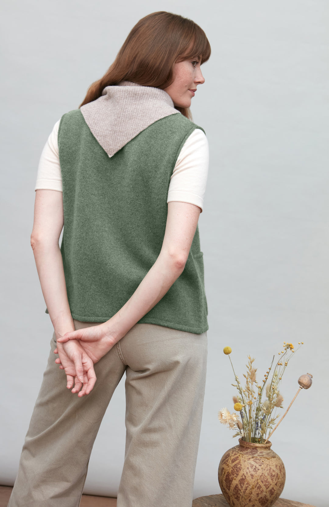 Cobble lambswool scarf by Paul James