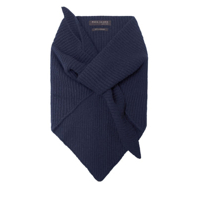 Lambswool Ribbed Triangle Scarf