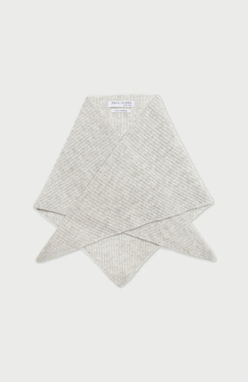Grey Lambswool Triangle Scarf By Paul James