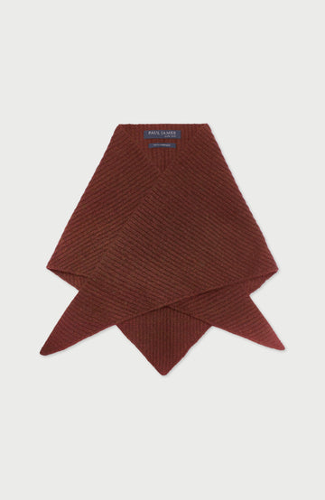 Burgundy Lambswool Triangle Scarf By Paul James
