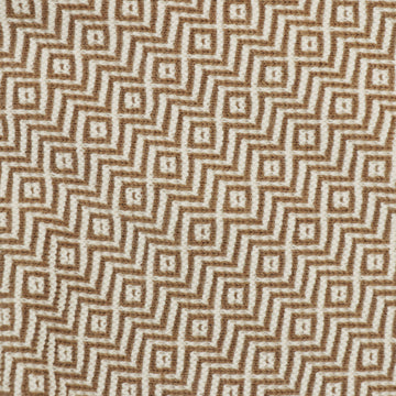 Woman wearing a patterned cotton neck tie