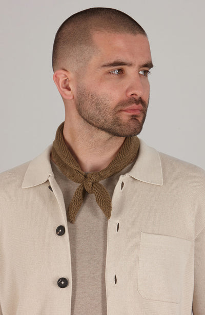 brown textured neckerchief