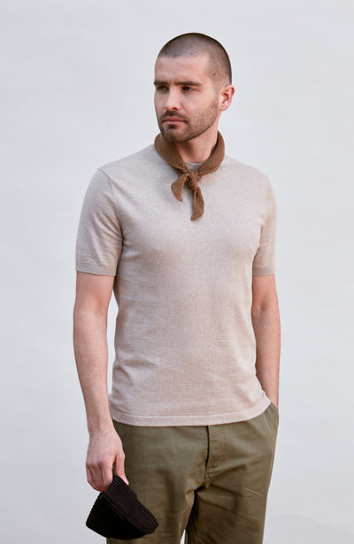 brown textured neckerchief