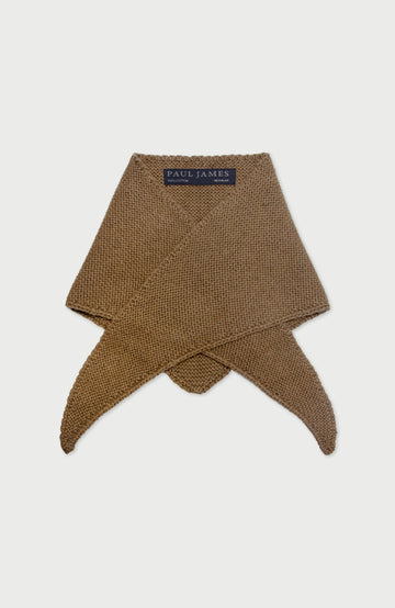 Cotton Garter Knit Mini Neckerchief