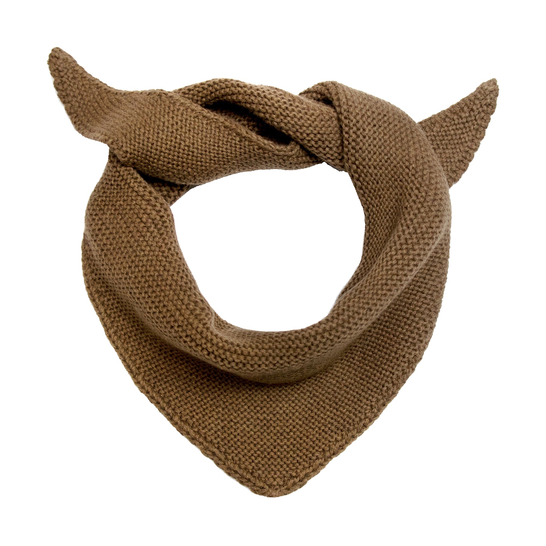 brown textured neckerchief
