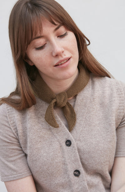 brown textured neckerchief