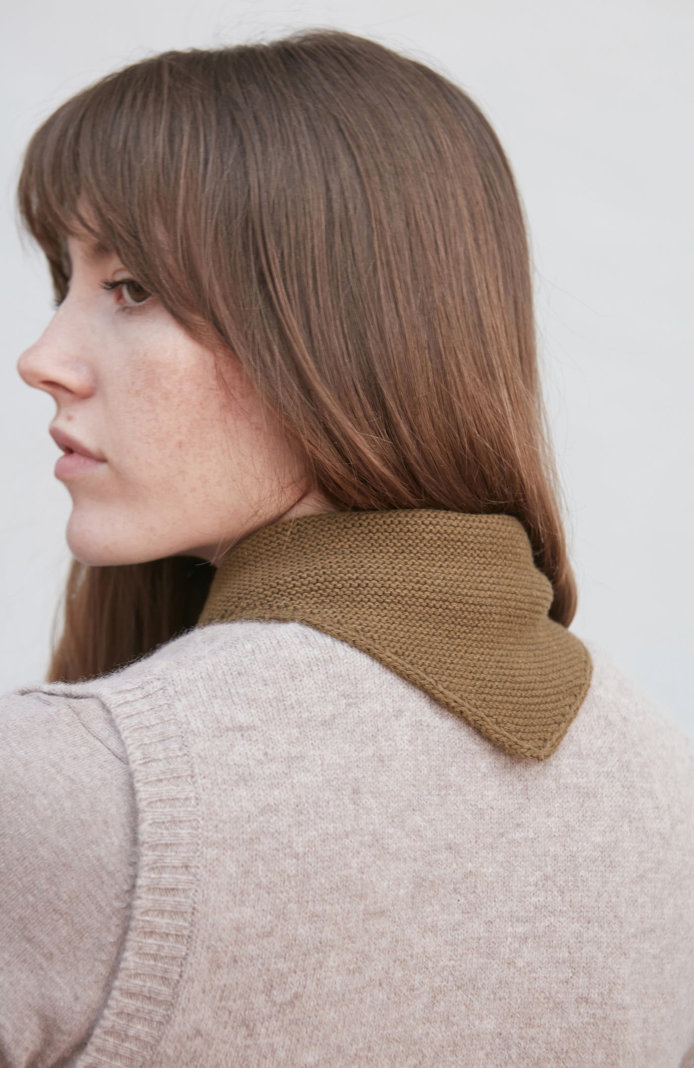 brown textured neckerchief