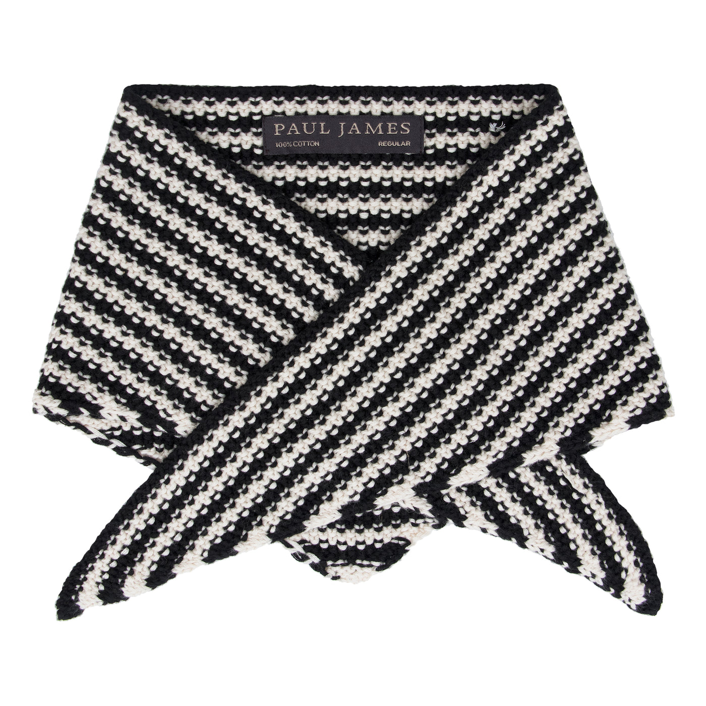 Cotton Textured Stripe Mini Neckerchief