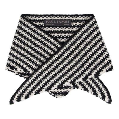 Cotton Textured Stripe Mini Neckerchief