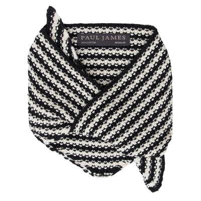 Cotton Textured Stripe Mini Neckerchief