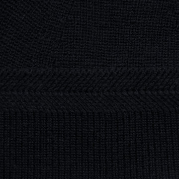 Black cotton beanie by Paul James