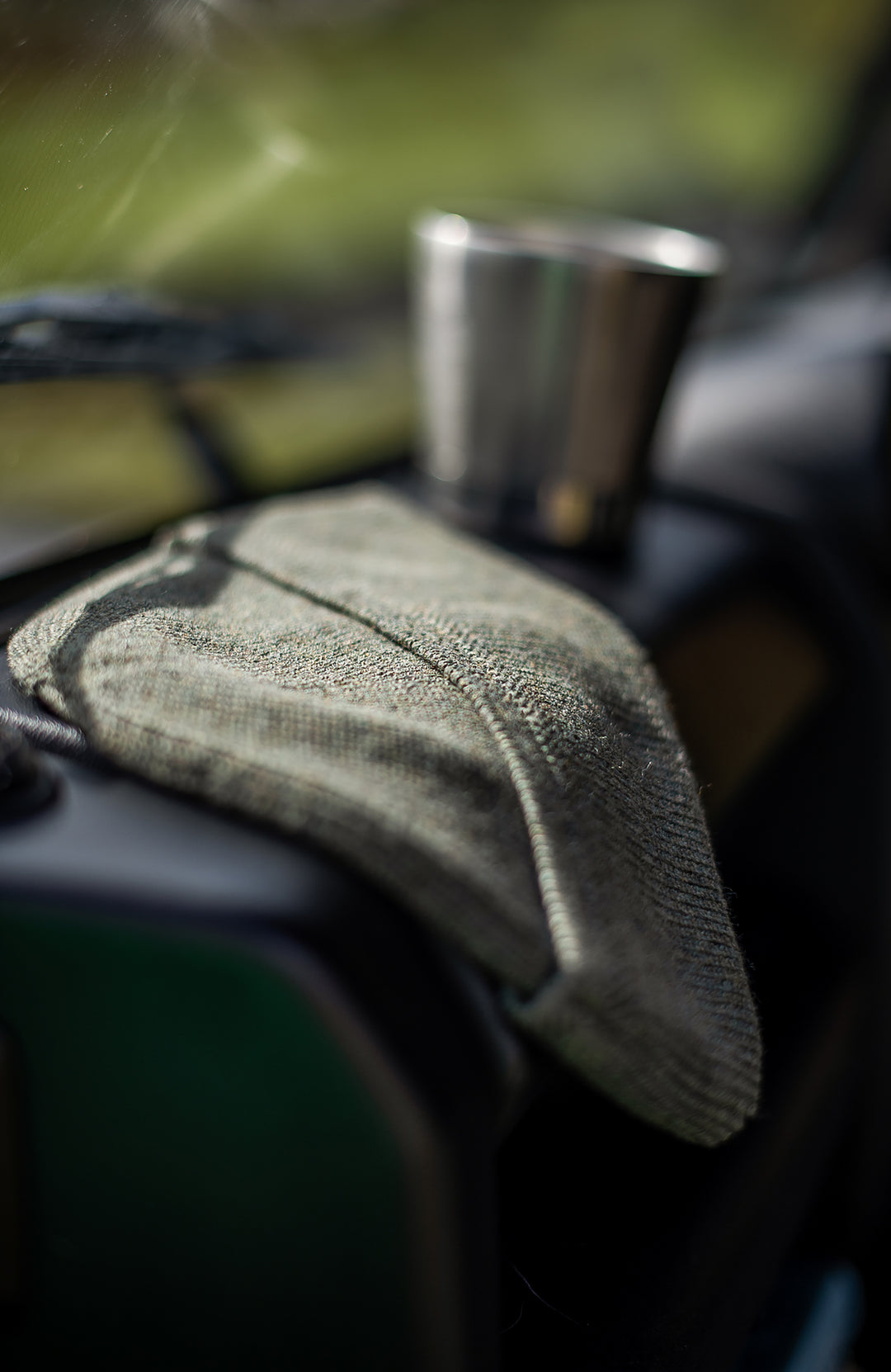green mens fisherman beanie by Paul James