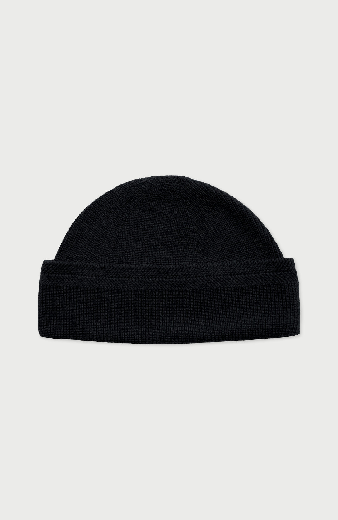 Black Lightweight Cotton Fisherman Beanie By Paul James