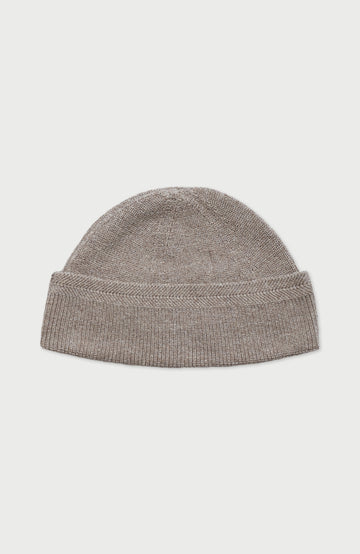 Brown Lightweight Cotton Fisherman Beanie By Paul James
