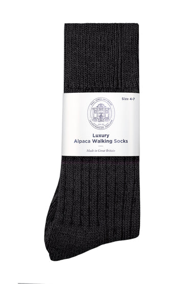 black alpaca walking sock