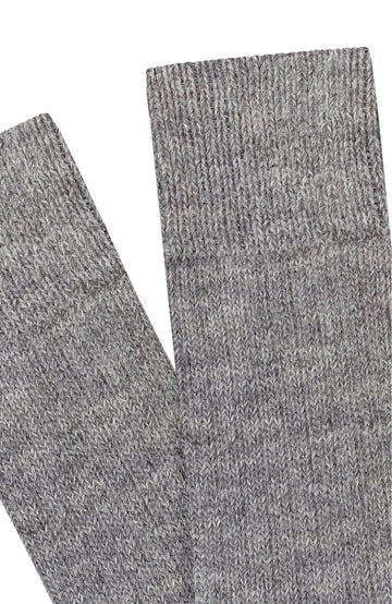 grey alpaca hiking sock