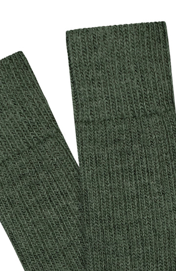 green alpaca walking sock