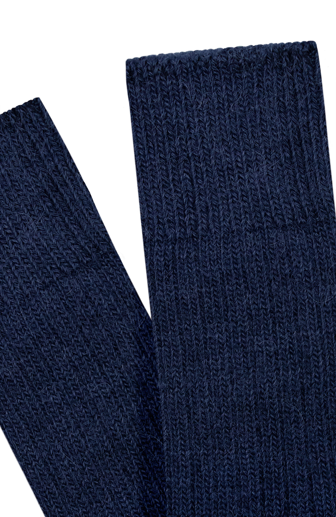 navy alpaca hiking sock