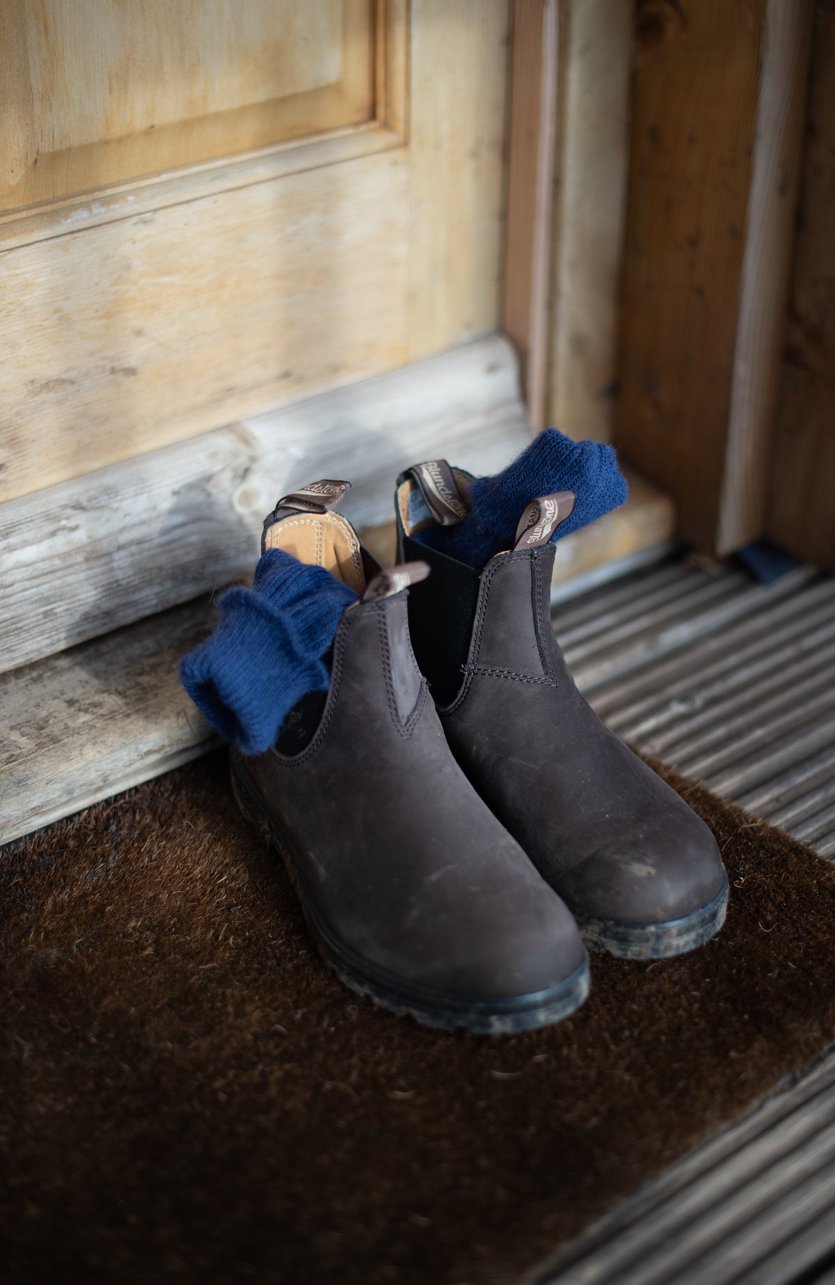 Alpaca Cushion Sole Walking Socks - Feature 1
