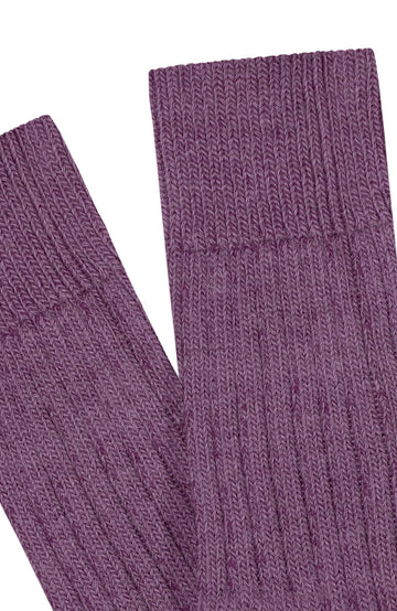 purple alpaca walking socks