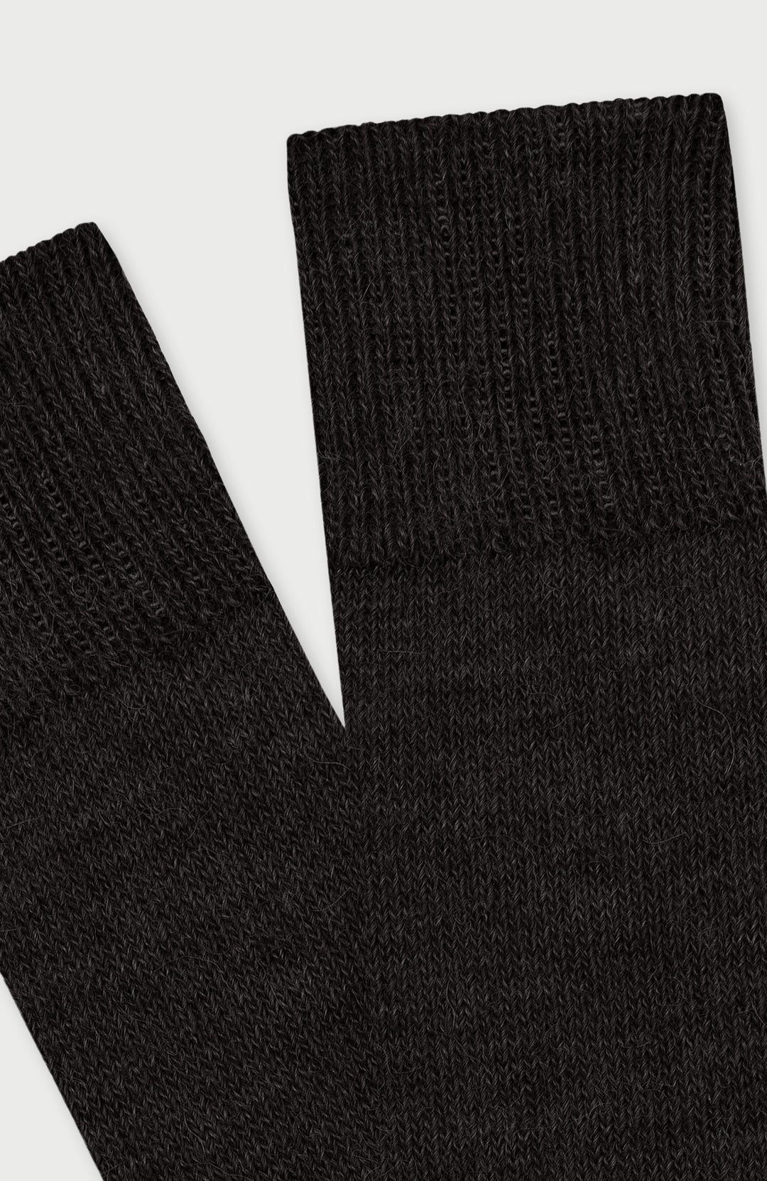 Black Alpaca Everyday Socks By Paul James